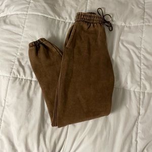 brown sweat pants / joggers size small